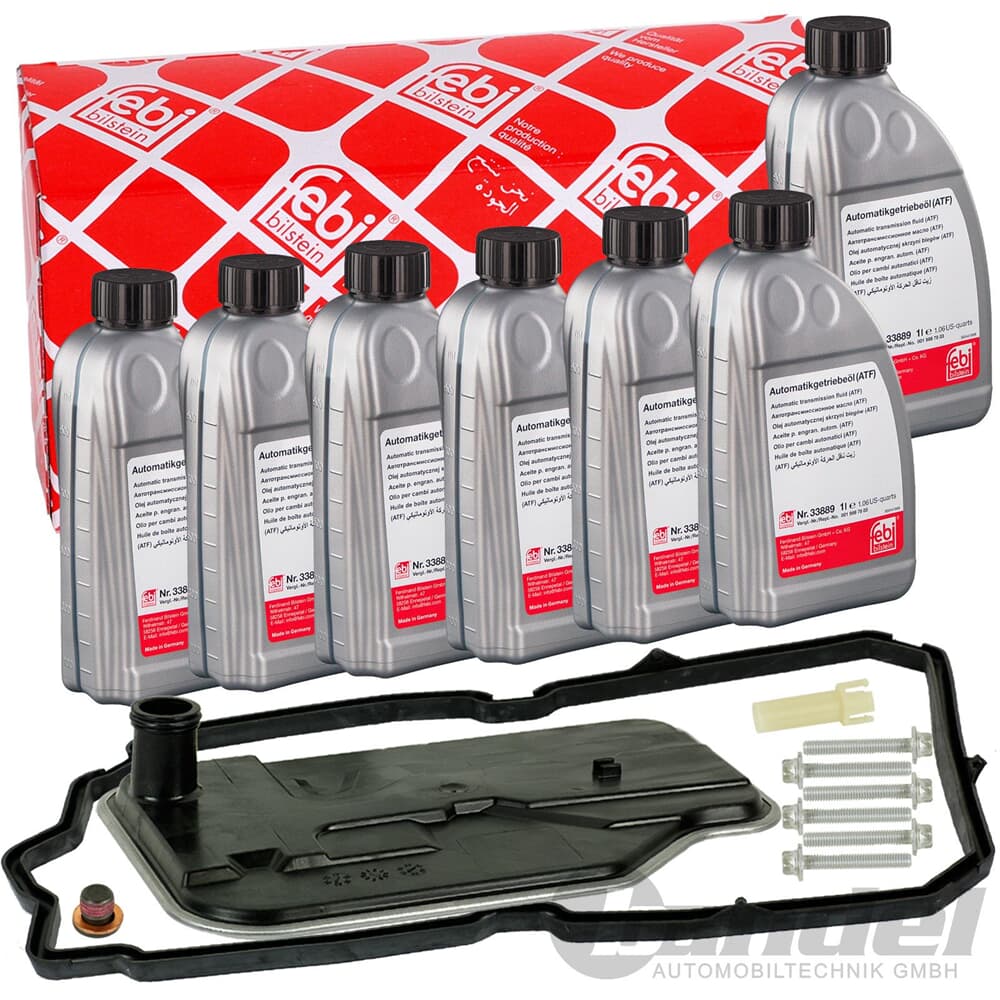 FEBI 100250 ÖLWECHSEL AUTOMATIKGETRIEBE+ATF ÖL BLAU 7 GANG für MERCEDES 722.9