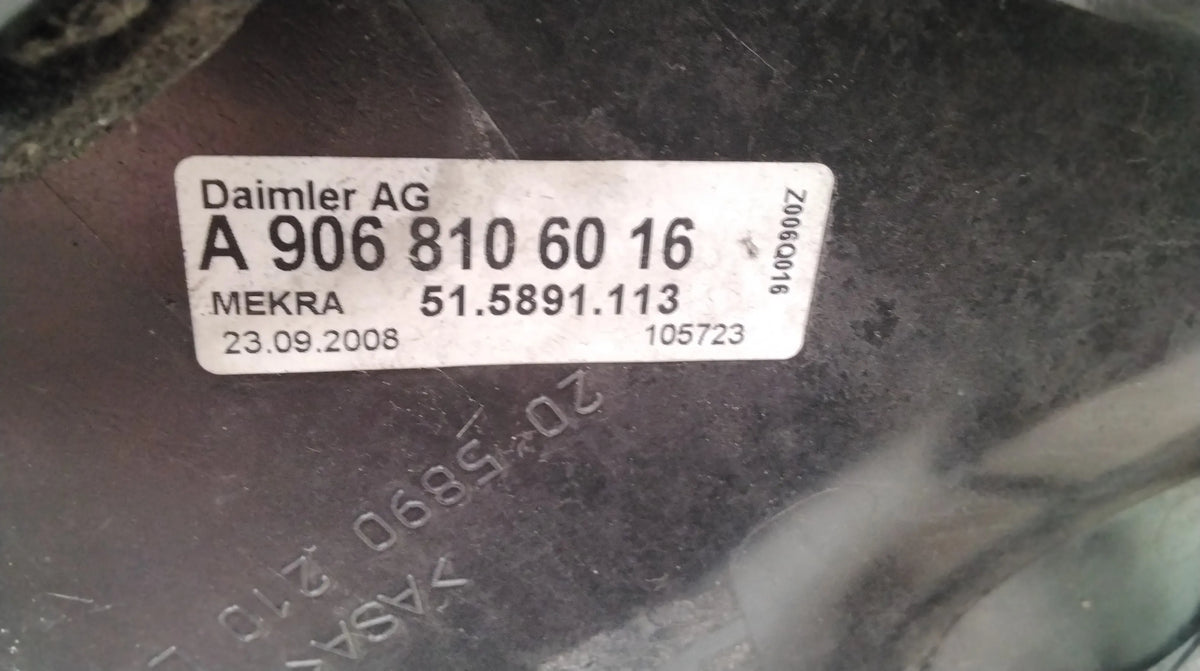 0008105919: Seitenspiegel für Mercedes-Benz SPRINTER 3,5-t Van (B906)
