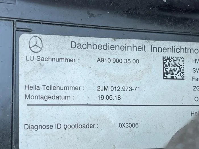 A9109003500: Innenspiegel für Mercedes-Benz SPRINTER 3,5-t Van (B906)